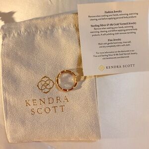Kendra Scott Gold Ring Andi Band size 9. Never worn
